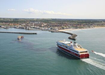 Rederiet Fjord Lines tre færger er hjemmehørende i Hirtshals Havn.