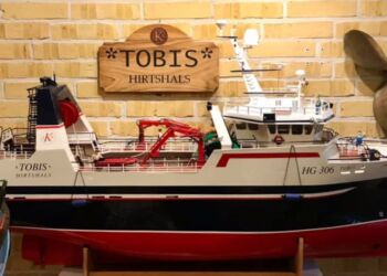 Tommy Christensens smukke model af HG 306 Tobis. Foto: Privat.