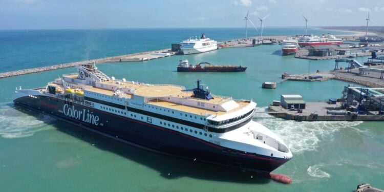 Travlhed hos Hirtshals Havn. Foto: Arkiv.