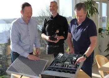 Gruppen bag Heatflow, fra venstre Dennis N. Jensen, Paw Mortensen og John S. Pedersen.