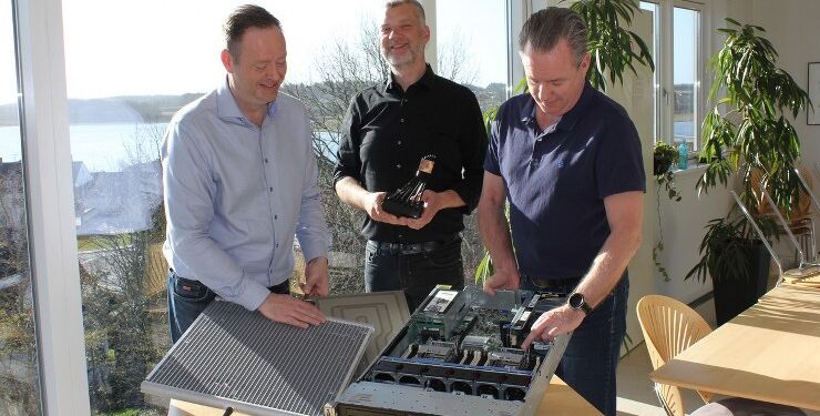 Gruppen bag Heatflow, fra venstre Dennis N. Jensen, Paw Mortensen og John S. Pedersen.