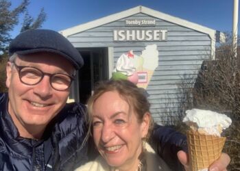 Skipper & Skipper kan varmt anbefale en tur til Ishuset ved Tornby Strand. Foto: Privat.