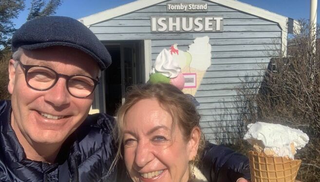 Skipper & Skipper kan varmt anbefale en tur til Ishuset ved Tornby Strand. Foto: Privat.