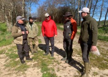 Alvorstunge ansigter hos Michael Ejstrup Nielsen, Anders Vange, Henrik Kassow Andersen Poul Træholt og Daniel Larsen. Foto: Niels Skipper.