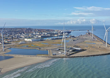 Møller på Hirtshals Havn. Foto: Hirtshals Havn.