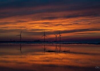 Solnedgang over Hirtshals Havn. Foto (arkiv): Jim Christensen.