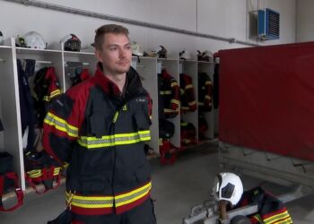 Udrykningsleder Christoffer Bilde hos Falck i Hirtshals.