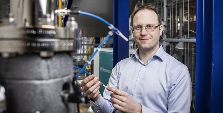 Michael Vedel Wegener Kofoed, forsker ved Institut for Bio- og Kemiteknologi på Aarhus Universitet. Foto: Anders Trærup.