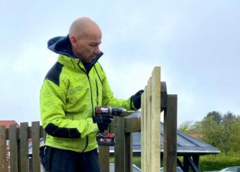 Anders Münster på Det Grønne Hjørne i Horne. Foto (arkiv): Privat.