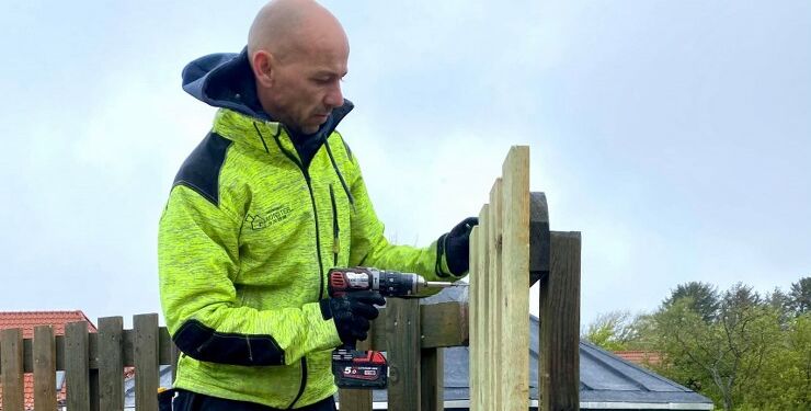 Anders Münster på Det Grønne Hjørne i Horne. Foto (arkiv): Privat.