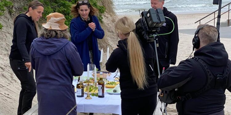 Naturmødet sendte blandt andet online fra Husmoderstranden. Foto: Rasmus Kolind Bang.