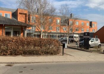 Smedegården overfor Bindslev Skole. Foto: Arkiv.