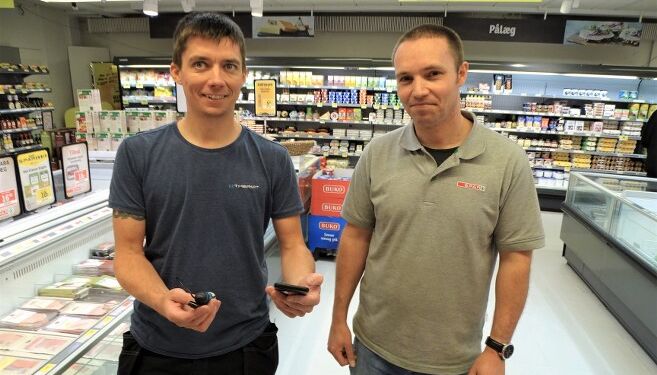 Dennis Bak fik i efteråret, før krav om mundværn, af ThermITs Steffen Lindgren Hansen installeret temperaturovervågning hos SPAR Hjørring.