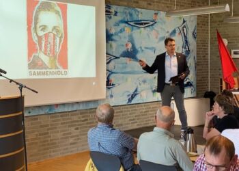 Formand Frank Tronborg hos den lokale afdeling af 3F.