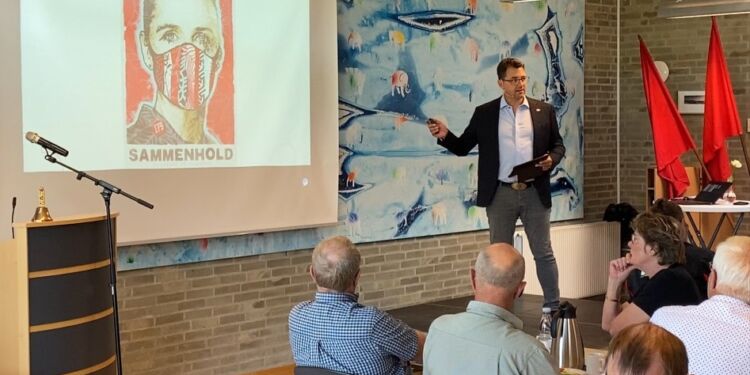 Formand Frank Tronborg hos den lokale afdeling af 3F.