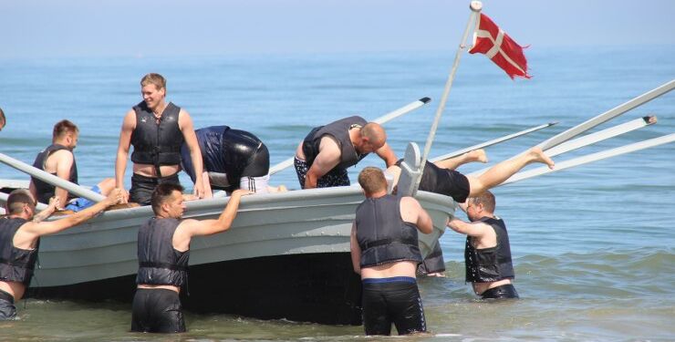 Fladbåden hos Tornby Bjærgelaug. Foto (arkiv): Niels Skipper.