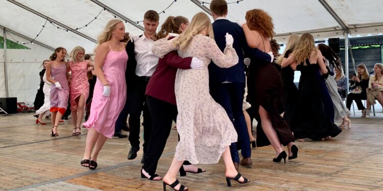 Lancier på Hjørring Gymnasium. Foto (arkiv): Niels Skipper.