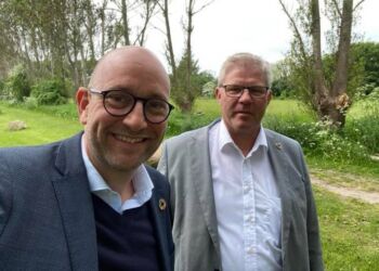 Fødevareminister Rasmus Prehn (S) og tidligere borgmester Arne Boelt (S). Foto: Arkiv.