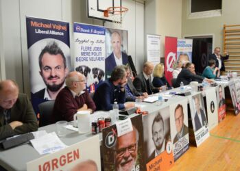 Valgmøde i Lørslev. Foto: Arkiv.