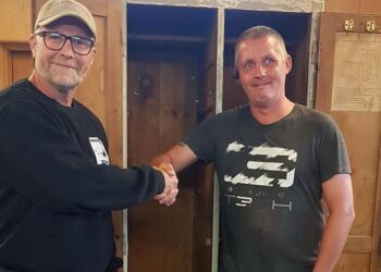 Bunkernørderne Flemming Hammer og Daniel Nielsen.