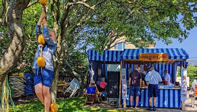 Fiskekrogen i Museumshaven. Foto (arkiv): Elling.
