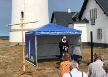 Gudstjeneste ved Hirtshals Fyr under Naturmødet. Foto: Arkiv.