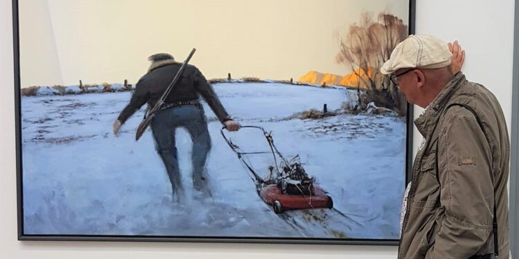 Maleri af Poul Anker Bech på Vendsyssel Kunstmuseum. Foto (arkiv): Inge Reenberg.
