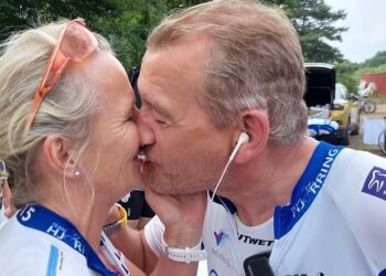 Teamchefen med fru Pernille Schjøtt.