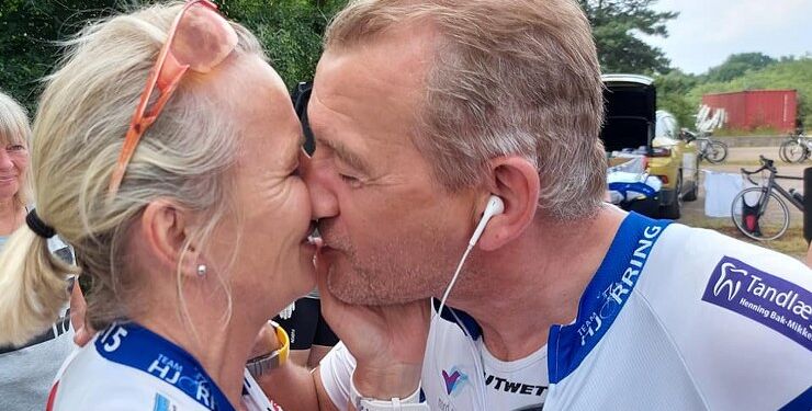 Teamchefen med fru Pernille Schjøtt.