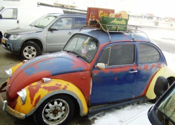 Folkevogn set i Hirtshals. Foto (arkiv): Preben Andersen.