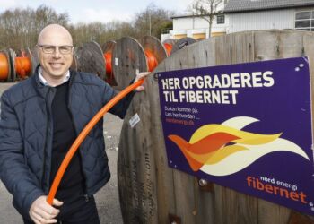 Christian Frost Lauritsen er direktør i Nord Energi Fibernet. Foto: Arkiv.