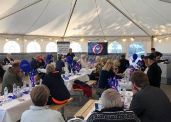 Debatmøde om flygtning afholdt af DF i Sindal. Foto: Privat.