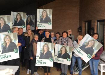 Store smil ved valgkampen i 2017. Foto: Privat.