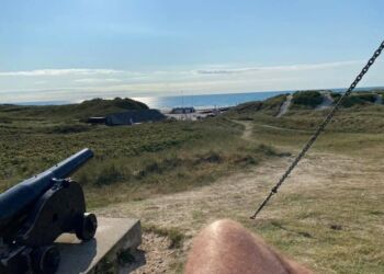 Billedet af udsigten fra “Faresignalstationen” i Løkken er taget på en skøn sommerdag af Per Møller.