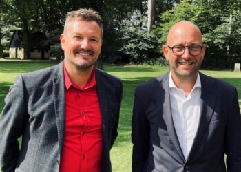 Byrådsmedlem og folketingskandidat Thomas Klimek sammen med forhenværende MF og minister Rasmus Prehn. Foto: Arkiv.