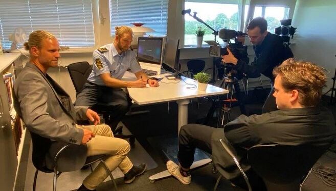 Her fra afhøringen af Mikkel på Hjørring Politigård.