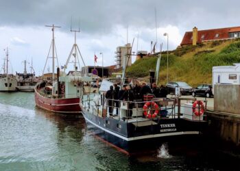 Turbådene til lystfiskere ved Sydvestkajen. Foto: Destination Nordvestkysten.