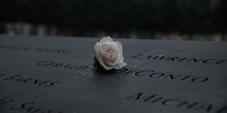 Fra mindesmærket for 9/11 i New York.