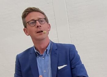 Karsten Lauritzen ved en indvielse i september 2021 på EUC Nord.