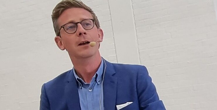 Karsten Lauritzen ved en indvielse i september 2021 på EUC Nord.