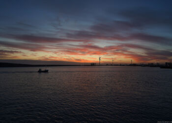 Herlig morgenstund ved Hirtshals Havn. Foto: Arturs Pirazkov.