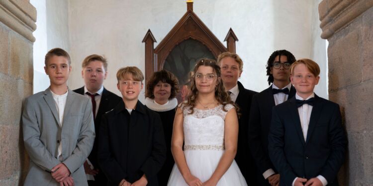 Konfirmander i Horne Kirke 2021. Foto (arkiv): Jens Kranen.