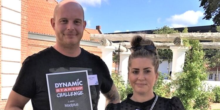 Katrine Burmester Thomsen og Anders Johst, iværksætterne bag Madplus, skal nu i gang med at føre deres projekt ud i livet. Foto: Hjørring ErhvervsCenter.