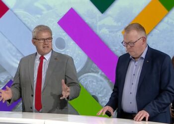 Borgmester Arne Boelt og Erik Krage fra Lokallisten.