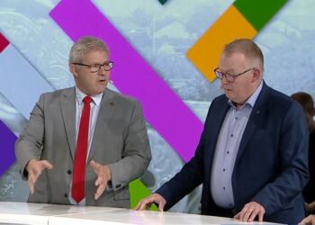 Arne Boelt (S) og Erik Krage (T) har tidligere været i debat på TV2 Nord. Foto: Arkiv.
