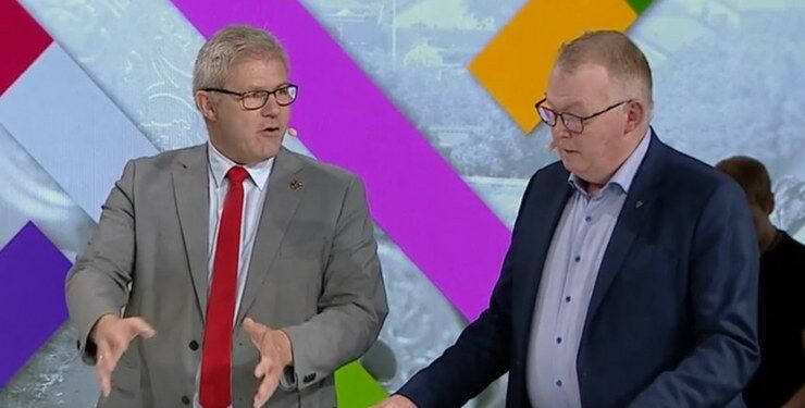 Arne Boelt (S) og Erik Krage (T) har tidligere været i debat på TV2 Nord. Foto: Arkiv.