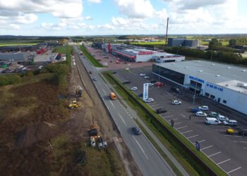 Frederikshavnsvej øst for Hjørring. Foto: Hjørring Kommune.