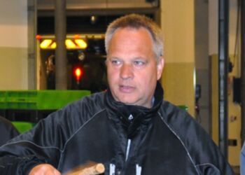 Auktionsmester Karsten Brovn Pedersen. Foto: Hirtshals Fiskeauktion.