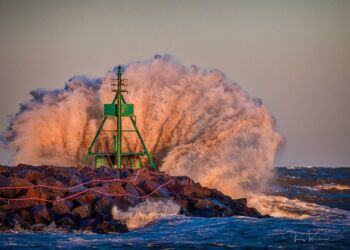 Storm ved Hirtshals. Foto (arkiv): Jens Kranen.