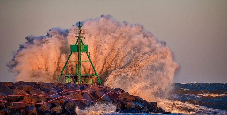Storm ved Hirtshals. Foto (arkiv): Jens Kranen.